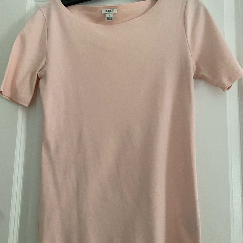 J.Crew light pink 3 quarter sleeve top